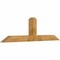 Ekena Millwork Portland Rough Sawn Timber Gable Bracket, Western Red Cedar, 84"W x 24"H x 6"D x 6"F, 7/12 Pitch GBW084X24X0606POR00RWR - alternate 3